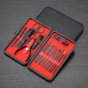 Professional Manicure & Pedicure 16-in-1 Stainless Steel <b>Nail</b> Clippers Set with <b>Case</b> for Teen & Adult by Anaaif Enterprises - Product Image 6