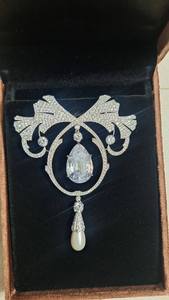 เข็มกลัดอาร์ตเดโคสุดหรู เงินแท้ 925 ประดับเพชรโมอิสซาไนต์หลากหลายรูปทรง สไตล์โบราณ สำหรับผู้หญิง ใส่ไปงานปาร์ตี้ หรือเป็นของขวัญ - Product Image 4