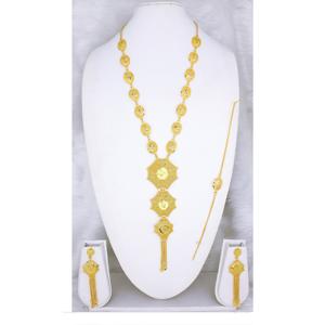 Martasha diseñador islámico Ramadán especial chapado en oro UAE joyería especial Dubai joyería collar pendiente conjunto Joyería Árabe - Product Image 4