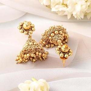 Parure de bijoux plaqué or en alliage de zinc pour mariage, avec collier, boucles d'oreilles et coiffe, design géométrique en zircon vert, classique, certifiée par une tierce partie, pour femme - Product Image 5