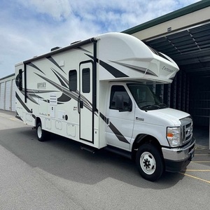 Luxury Travel Trailer Caravan Mobile Home Motorhome RV Designed For Camping Trips Long Road Journeys Comfortable Family Living - Product Image 1