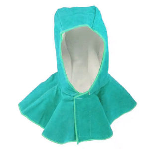 Capucha de Soldadura de Cuero Dividido de Primera Calidad Personalizable de Fábrica al por Mayor, Transpirable, Ignífuga, Impermeable - Product Image 4