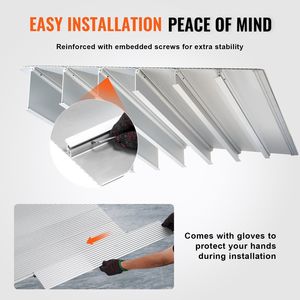 Rampa de Aluminio Ajustable para Umbral de Puerta, 4 Pulgadas de Altura, Capacidad de Carga de 800 Libras, para Sillas de Ruedas y Acceso a Puertas - Product Image 3