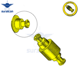 Dispositivo de Sujeción de 34.7 mm de Longitud con Acabado Dorado Luer Lock, Dispositivo Quirúrgico de Sujeción con 6 mm de Diámetro Exterior y 4 mm de Diámetro Interior - Product Image 4