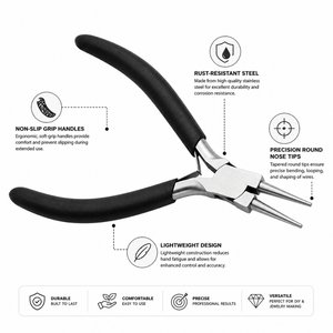 Jewelry Round Nose Pliers <b>Wire</b> Loop Making Tool for Beading Earring <b>Craft</b> Repair Handmade Accessories - Product Image 2