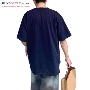 Camiseta de algodón de exportación directa de Vietnam logotipo impreso personalizado - Product Image 6