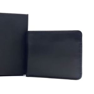 Portefeuille classique pour homme en cuir, fin, avec porte-cartes de crédit et fenêtre d'identification, élégant, minimaliste, de qualité supérieure, en cuir véritable texturé, avec poche pour billets - Product Image 2