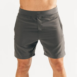 กางเกงขาสั้นกีฬาคุณภาพสูง ผ้าโพลีเอสเตอร์ผสมสแปนเด็กซ์ พิมพ์ลาย กางเกงขาสั้นสแปนเด็กซ์ ความยาวระดับเข่า ผ้าฝ้าย 100% กางเกงขาสั้นผู้ชาย - Product Image 1