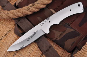 Cuchillo en Blanco Personalizable OEM ODM Forjado a Mano Plegable de Acero al Carbono Pulido con Punta Caída y Espiga Completa, Venta al por Mayor Directa de Fábrica - Product Image 6