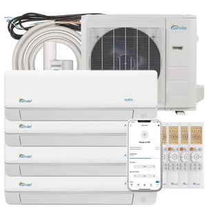 Climatiseur multi-split 4 zones de 36 000 BTU, puissant système de refroidissement économe en énergie pour la maison, le bureau et l'hôtel - Product Image 3