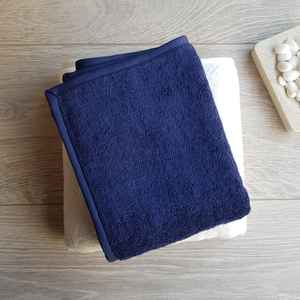 Juego de Toallas de Algodón Orgánico Azul, Toallas de Baño Personalizadas, Suaves, Absorbentes, Ecológicas y de Lujo - Product Image 1