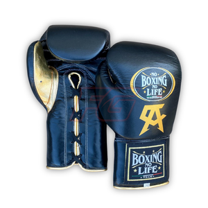 Customize No Boxing No Life Boxing <b>Gloves</b> Training Sparring Lace-Up Closure Laced <b>Moisture</b> Wicking Cowhide Leather High Quality - Product Image 2