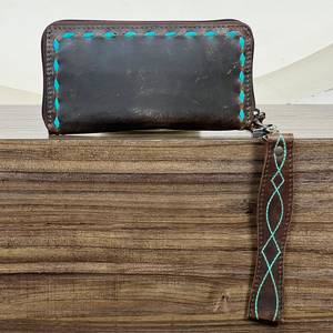 Nouveau à la mode à la mode de haute qualité Durable botte point en cuir véritable bracelet portefeuille pour femmes porte-carte fermeture éclair embrayages - Product Image 5