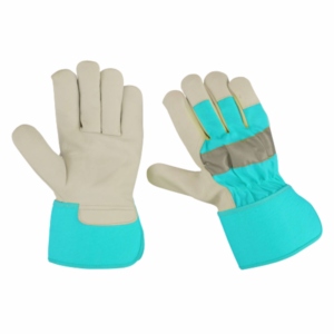 Guantes de Seguridad de Cuero Vacuno de Primera Calidad, con Puño Reforzado de Goma, Certificación CE, para Trabajo Industrial - Product Image 3