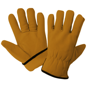 Guantes de Trabajo de Cuero Vacuno Granulado, Flexibles, Resistentes al Calor, Chispas y Abrasión, para Jardinería, Seguridad y Conducción - Product Image 2