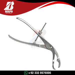 Pinza de sujeción ósea de acero inoxidable para instrumentos médicos, mini placa, curvada, 13.5cm, ortopédica quirúrgica, certificación CE, la más vendida - Product Image 3