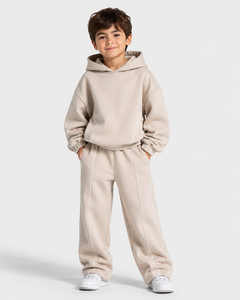 Oversized Kid Boys Tracksuit <b>Set</b> Boys Contrast Stripe Fleece <b>Set</b> Custom Kids Tracksuit OEM ODM Kids Fashion Tracksuit Supplier - Product Image 1