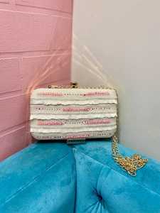 Bolso de Mano Elegante con Cuentas y Bordado Rosa, con Cadena Dorada, para Eventos Nocturnos, 2026 - Product Image 2