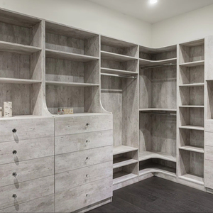 JY Project ตู้เสื้อผ้าไม้แบบเรียบง่ายออกแบบได้ตามต้องการตู้เสื้อผ้าสีขาวที่เก็บของได้ง่าย - Product Image 1