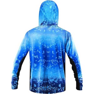 Camisetas de Pesca con Capucha para Pescadores Activos - Protección UPF 50+ Color Degradado Spandex/Poliéster Impermeable Transpirable Antibacteriano - Product Image 3