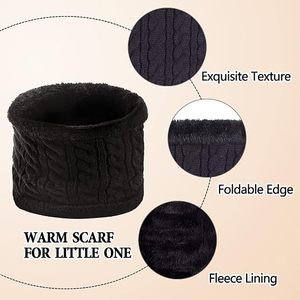 Black Pom Pom Knit 100% Acrylic Cute Beanie Hat Gloves <b>Scarf</b> 3 Piece Winter Set for Women <b>Men</b> Casual - Product Image 3