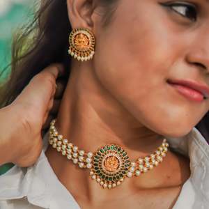 Pearl Laxmi Fine Choker Necklace - Product Image 2