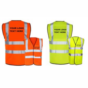 Chaleco de Seguridad de Alta Visibilidad con Logotipo Personalizado, Múltiples Bolsillos, Reflectante, para Trabajo, Construcción y Seguridad, con Bolsillo para Identificación - Product Image 1