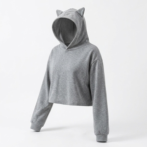 Custom <b>Women</b> Custom Puff Print <b>Hoodie</b> Cotton Blend Raised Graphic Fashion Streetwear OEM Clothing - Product Image 4