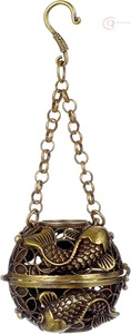 Handcrafted Religious Middle Eastern <b>Bakhoor</b> Incense Burner for <b>Oud</b> Chips Premium Home Decor & Gift Distribution Metal - Product Image 5