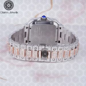Charm_Jewells Women's Luxury Stainless Steel <b>Watch</b> 38mm Polygon Case <b>Diamond</b> Encrusted Analog Quartz Dial Fashion Jewelry - Product Image 6
