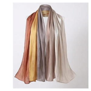 Elegant Women's 100% Silk <b>Square</b> <b>Scarf</b> Solid Color Long Multi-Functional Shawl All Seasons Daily Wear Accessory - Product Image 5