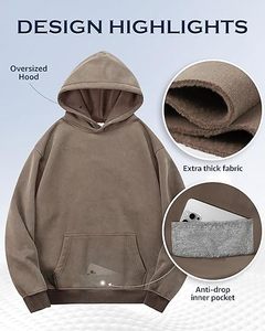 Luxury Vintage Washed Hoodies Relaxed Fit Retro Acid Wash Hoodies <b>For</b> Men And Women Custom Embroidery Washed Hoodies Manufacture - Product Image 4