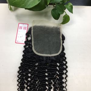 Paquets de cheveux non traités Deep Curly Closure 5x5-Cheveux bouclés vietnamiens-100% de cheveux humains vierges Remy-Noir naturel 1B-8A-12A - Product Image 6