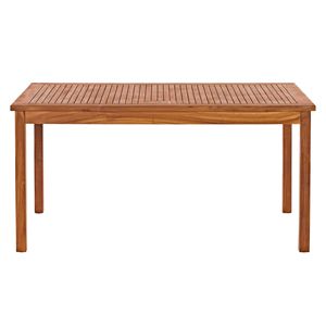 Table à manger en teck massif, écologique, durable, imperméable, meubles de jardin d'extérieur pour 4 personnes - Product Image 2