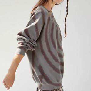 2025 dernier Style femmes sweats brodés Oem t-shirt 100% coton sublimé sweat surdimensionné - Product Image 4