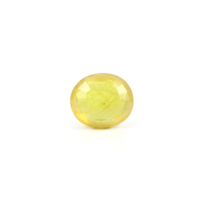 Loose 3.35 Carat Oval Cut Yellow Sapphire Gemstone for Fine Jewelry - Product Image 2