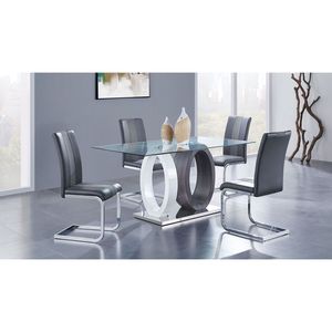 ALTIS Fabric <b>Grey</b> <b>Dining</b> <b>Chairs</b> Set of <b>4</b> - Product Image 5