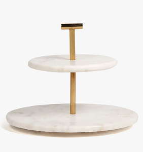 Trending Manufacture <b>Marble</b> <b>Cake</b> <b>Stand</b> 2 Tier Snacks Cupcake <b>Stand</b> Brass Handle Designer Pieces Round <b>Cake</b> <b>Stand</b> - Product Image 1