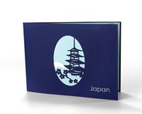 Tarjeta de Agradecimiento con Diseño 3D Pop-up de Papel con la Imagen de la Pagoda Chureito del Monte Fuji para Turistas que Han Visitado Japón