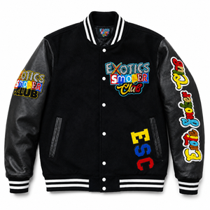 Custom Heated <b>Men's</b> Varsity Letterman <b>Baseball</b> <b>Jacket</b> Manufacturer OEM ODM Wool Patch Wholesale Private Label USA Autumn - Product Image 1
