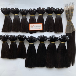 Extensiones de cabello vietnamita Natural recto de hueso de trama Sillky brillante longitud corta 6 8 pulgadas precio al por mayor de fábrica - Product Image 2