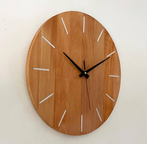 Horloge murale en bois artisanale de qualité supérieure, minimaliste, abordable, décoration d'intérieur, horloge en bois rustique - Product Image 3
