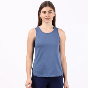 Débardeur personnalisé à manches courtes pour femme, impression de logo sur mesure, écologique, respirant, léger, en Spandex/Coton, vente en gros - Product Image 6