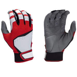 Guantes de Bateo de Béisbol de Primera Calidad con Logotipo Personalizado para Adultos, Cierre de Gancho y Bucle para Mano Derecha, Agarre Suave y Transpirable - Product Image 6