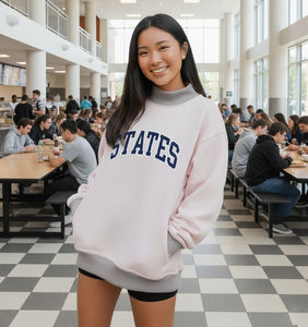 เสื้อสเวตเชิ้ตไหมพรมคอเต่าทรงหลวมโอเวอร์ไซส์สำหรับผู้หญิง ปี 2025 ผ้าฟลีซอุ่นสบาย สไตล์มินิมอล สตรีทแวร์ แฟชั่นฤดูหนาวแสนสบาย - Product Image 6