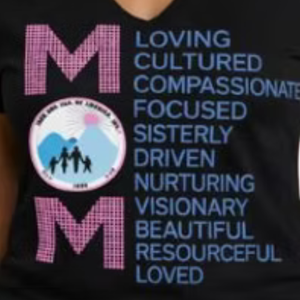 เสื้อยืดคอกลมแขนสั้นผู้หญิงสีชมพูประดับเพชร MOM Love สวมใส่สบายๆ ทุกวัน แฟชั่นลำลอง เสื้อผ้าแฟชั่นทันสมัย - Product Image 2