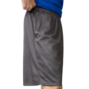 Shorts en maille 100% polyester respirants et à séchage rapide avec cordon de serrage à la taille, service OEM, shorts en maille sur mesure - Product Image 5