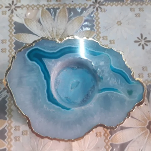 Healing <b>Crystal</b> Wholesale Best Quality Rose Quartz <b>Candle</b> Holder for Seal Awesome Quality <b>Candle</b> Holder - Product Image 2