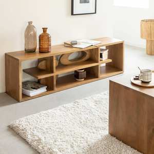 Mueble para TV Vandana Cresta Orion de diseño en madera de mango - Product Image 1