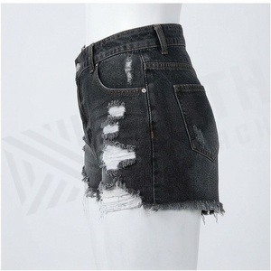 Shorts en jean taille haute pour femme – Tendance et mode, parfaits pour l'été, tenues décontractées quotidiennes, bas de gamme super qualité - Product Image 3